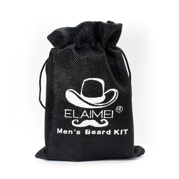 Elaimei new beard care set men's beard repair set beard balm comb bristle 6-piece set