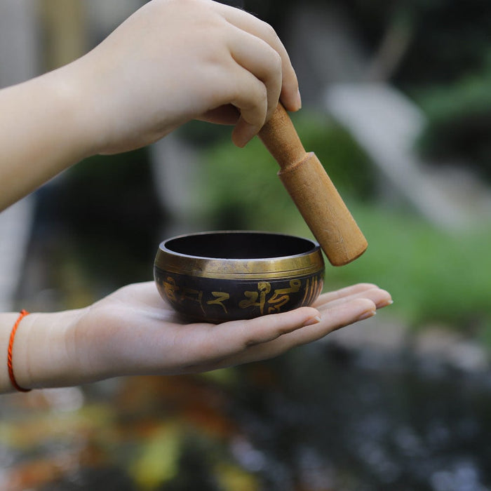 Factory direct Buddha sound bowl Buddha sound bowl song bowl Nepal handmade Buddha sound bowl yoga sound therapy bowl Tibetan singing bowl