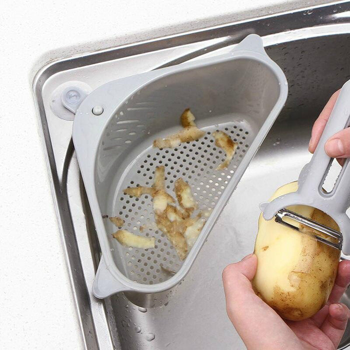 Household sink suction cup rack kitchen triangle rack drain rack scouring pad sponge bracket garbage storage rack