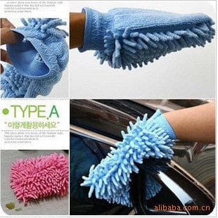 Single-sided car wash gloves, high-density car cleaning gloves, car coral fleece cleaning gloves, chenille gloves