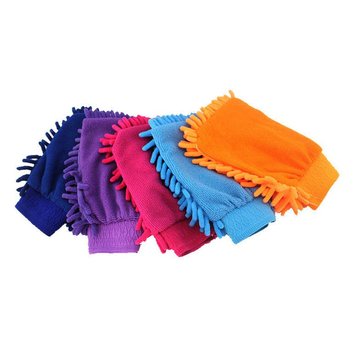 Single-sided car wash gloves, high-density car cleaning gloves, car coral fleece cleaning gloves, chenille gloves