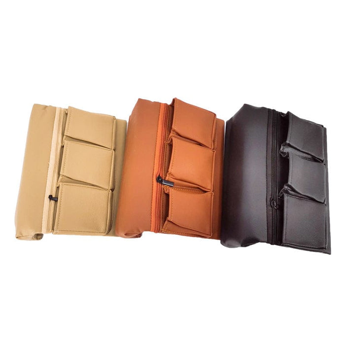 Car window armrest storage box storage car window storage bag storage box car multifunctional leather factory direct sales