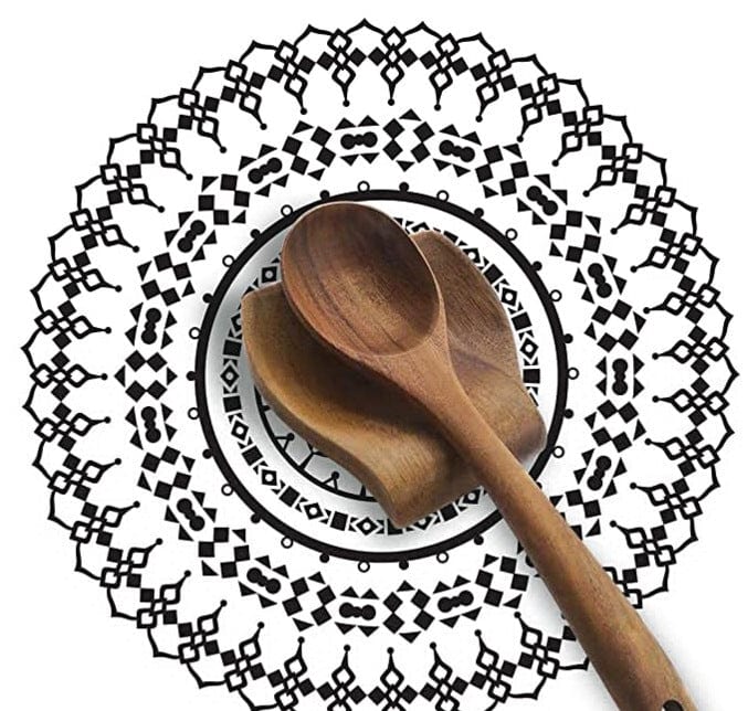 Teak wooden non-stick pan special cooking wooden spatula long handle wooden spatula high temperature spatula large soup spoon cooking wooden spatula