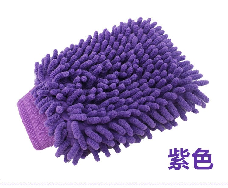 Single-sided car wash gloves, high-density car cleaning gloves, car coral fleece cleaning gloves, chenille gloves