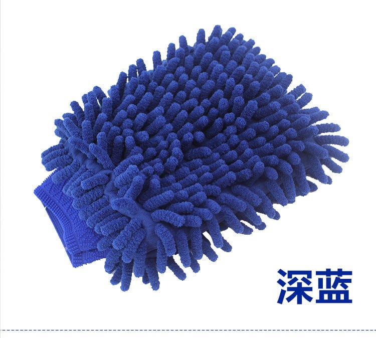 Single-sided car wash gloves, high-density car cleaning gloves, car coral fleece cleaning gloves, chenille gloves