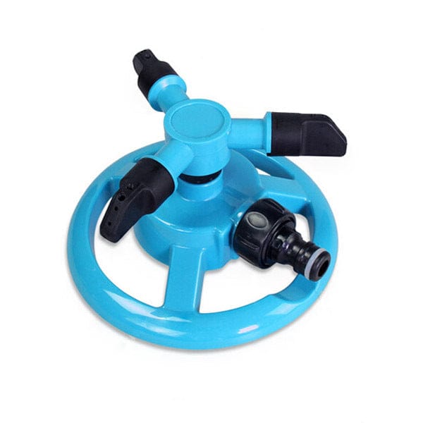 Garden lawn automatic rotating sprinkler garden garden watering small three-fork sprinkler gardening irrigation tool