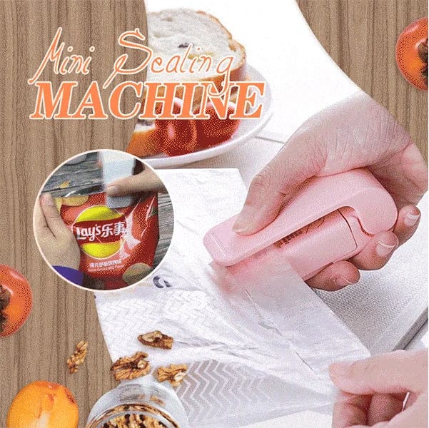 Portable Mini Sealer Home Heat Bag Plastic Food Snacks Bag Sealing Machine Food Packaging Kitchen Storage Bag Clips Wholesale