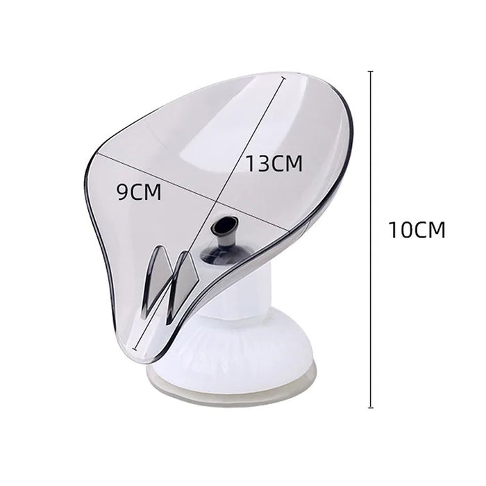 Bathroom Soap Holder Leaf Shape Soap Box Bathroom Kitchen Dish Storage Box Non-slip Drain Soap Storage CaseContainer accessories