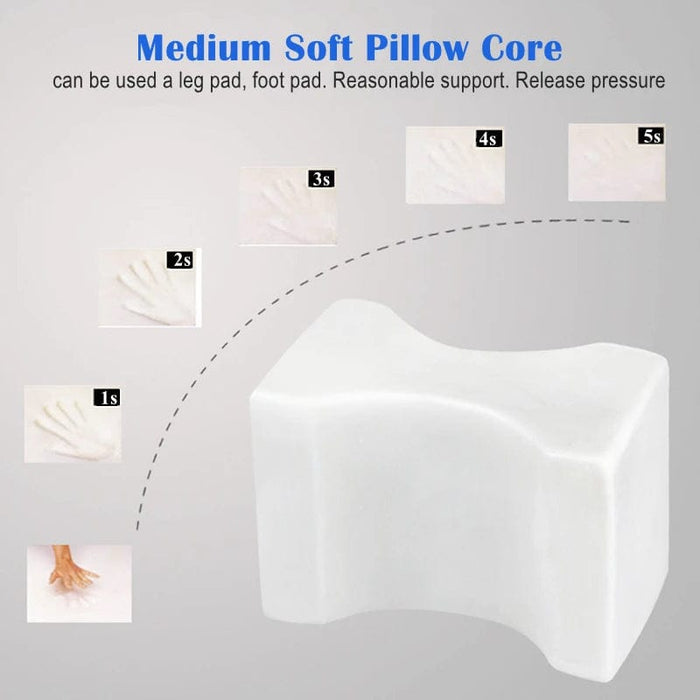 Orthopedic Memory Foam Knee Wedge Pillow for Sleeping Sciatica Back Hip Joint Pain Relief Contour Thigh Leg Pad Support Cushion