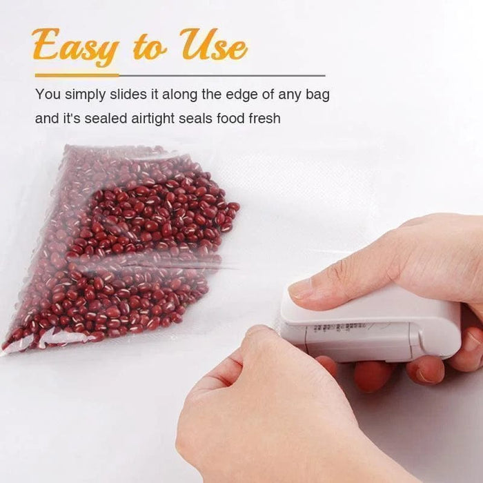 Portable Mini Sealer Home Heat Bag Plastic Food Snacks Bag Sealing Machine Food Packaging Kitchen Storage Bag Clips Wholesale