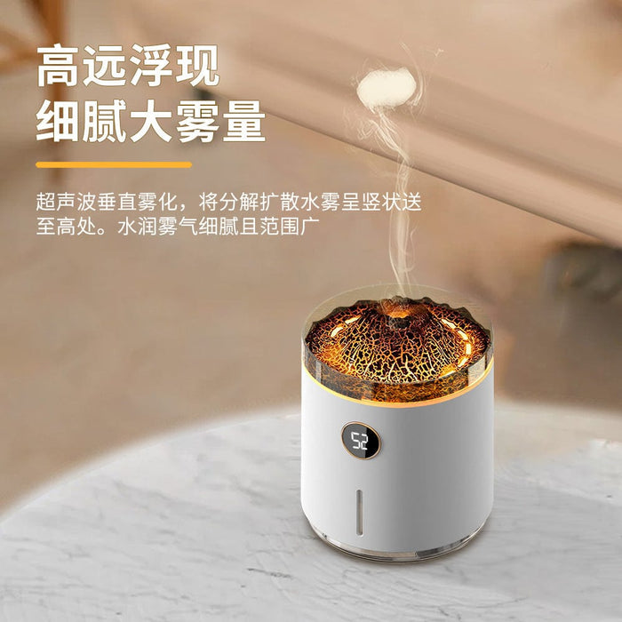 New flame aromatherapy machine home humidifier ultrasonic jellyfish desktop bedroom air purifier home gift