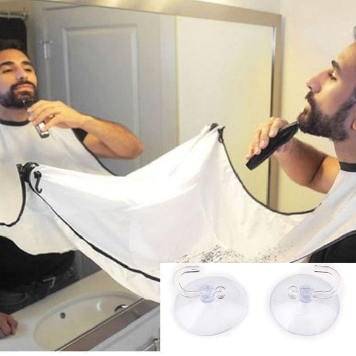 New shaving apron men's styling apron transparent suction cup shaving apron trim beard styling apron