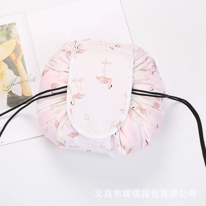 Lazy Cosmetic Bag Lazy Drawstring Cosmetic Bag Storage Bag Korean Storage Bag Portable Travel Storage Wholesale Bag