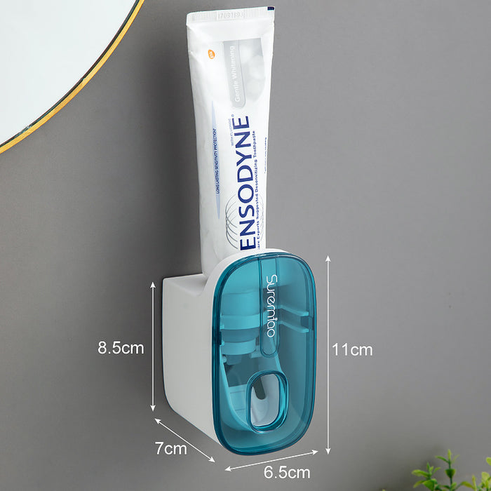 Punch-free toothpaste squeezer automatic household wall-mounted toothpaste squeezer lazy artifact bathroom rack