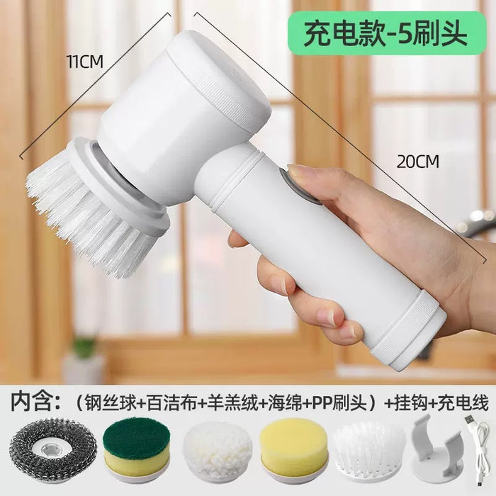 Cross-border multifunctional electric cleaning brush kitchen cleaning supplies handheld dishwashing brush toilet bathroom cleaning household