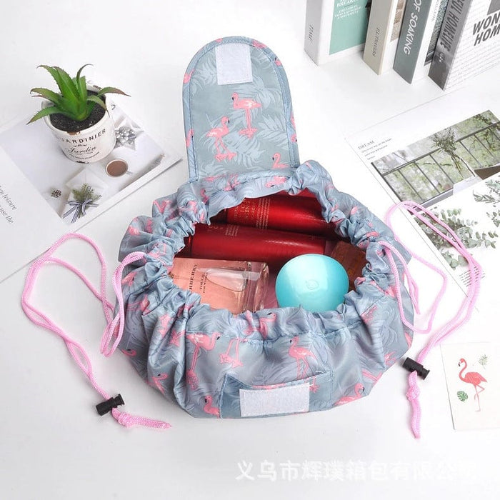 Lazy Cosmetic Bag Lazy Drawstring Cosmetic Bag Storage Bag Korean Storage Bag Portable Travel Storage Wholesale Bag