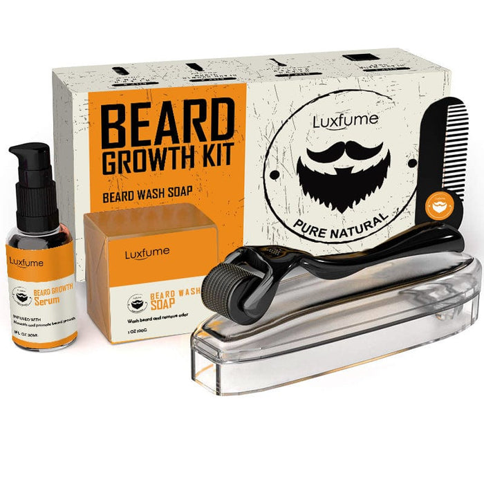 Cross-border new products men's beard care kit beard liquid cleaning nutrition care beard kit from stock