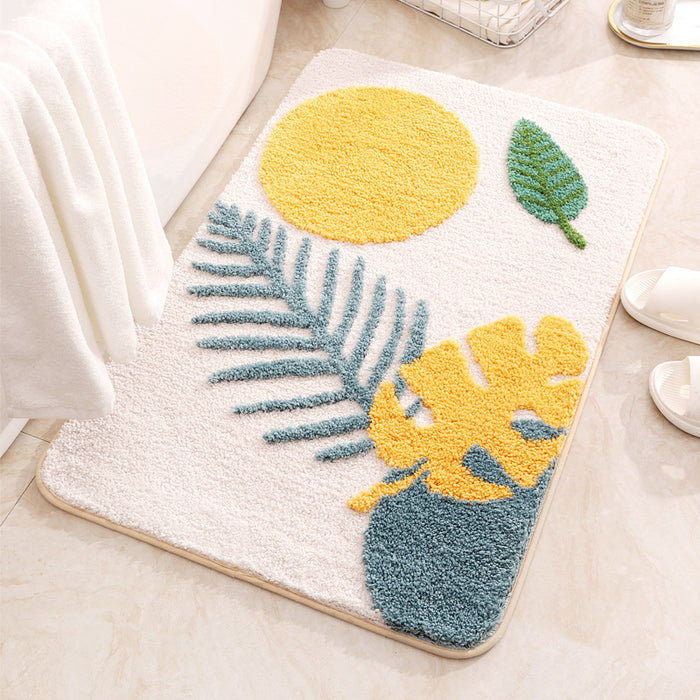 ins style flocking floor mats living room carpet door mats bathroom non-slip mats bathroom kitchen mats home