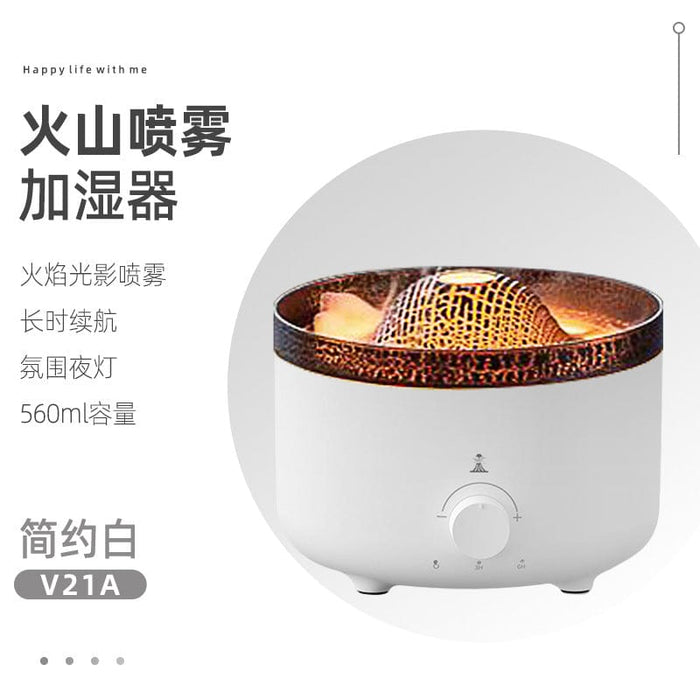 New flame aromatherapy machine home humidifier ultrasonic jellyfish desktop bedroom air purifier home gift