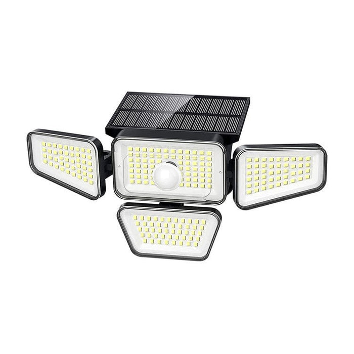 New solar human body induction 270LED outdoor rainproof four-head solar outdoor garden wall lamp