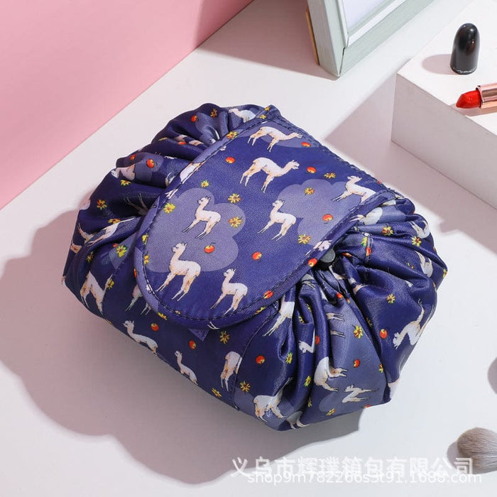 Lazy Cosmetic Bag Lazy Drawstring Cosmetic Bag Storage Bag Korean Storage Bag Portable Travel Storage Wholesale Bag