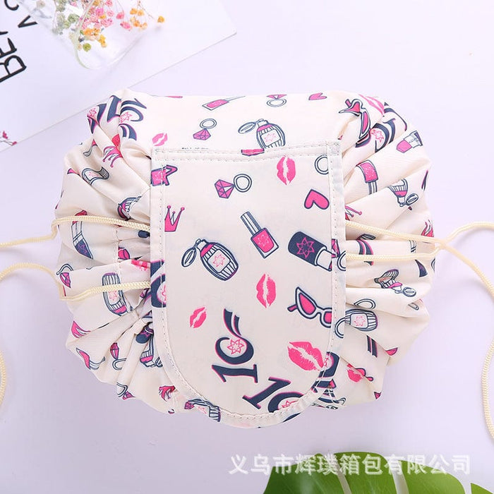 Lazy Cosmetic Bag Lazy Drawstring Cosmetic Bag Storage Bag Korean Storage Bag Portable Travel Storage Wholesale Bag