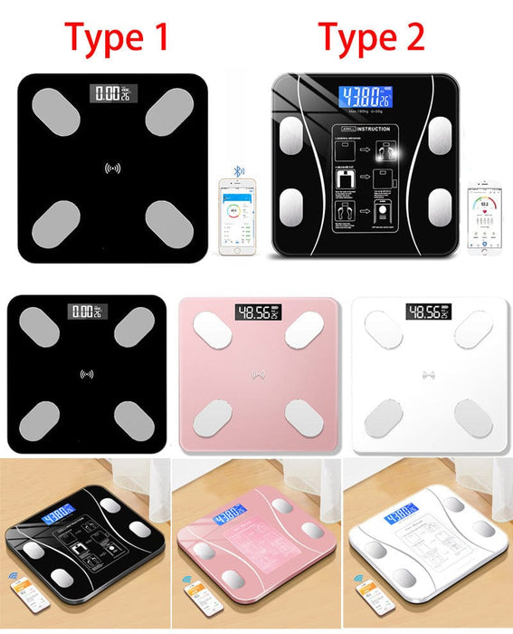 The new smart bluetooth electronic scale is issued on behalf of the weight scale home APP human health weighing body fat measurement cross-border