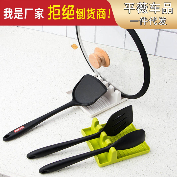 Household pot shovel rack kitchen countertop storage pot cover rack rack multi-functional kitchen utensils soup spoon pad chopsticks shovel holder