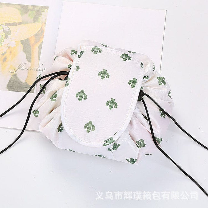 Lazy Cosmetic Bag Lazy Drawstring Cosmetic Bag Storage Bag Korean Storage Bag Portable Travel Storage Wholesale Bag