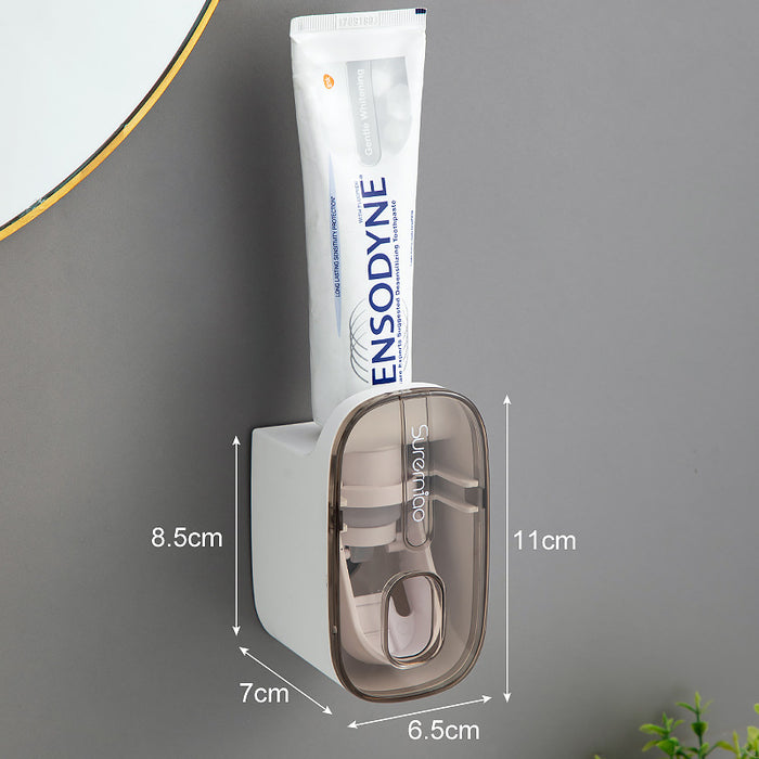 Punch-free toothpaste squeezer automatic household wall-mounted toothpaste squeezer lazy artifact bathroom rack