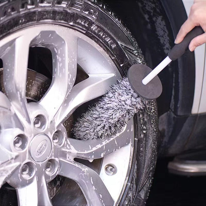 Plush Car Wash Brush Tire Rim Wheel Cleaning Brush Qimei Wheel Brush Cleaning Brush Car Cleaning Supplies