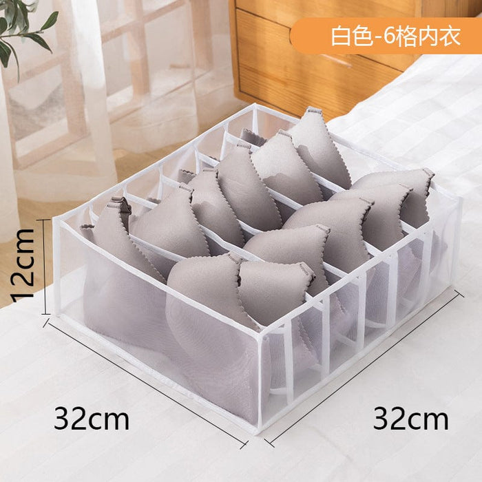 Jeans storage box, clothes and pants storage artifact storage basket, underwear storage box, divided foldable storage box