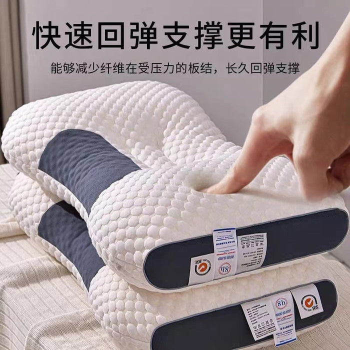 Factory direct sales washable knitted cotton neck protection high-end massage pillow pillow core hotel home adult student