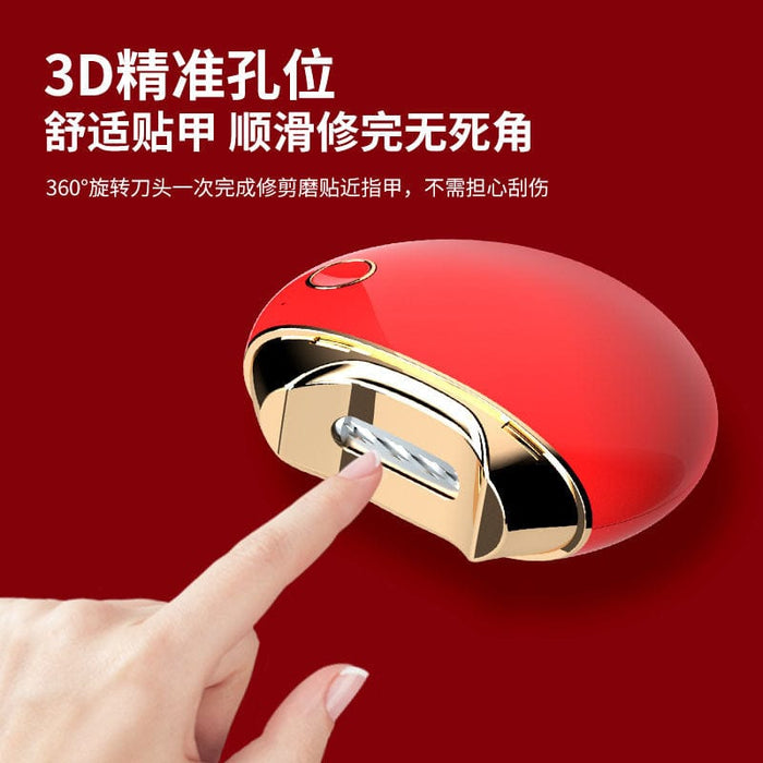 Electric nail clipper trimmer automatic nail clipper for the elderly and children fast anti-splash anti-pinch grinding nail clipper