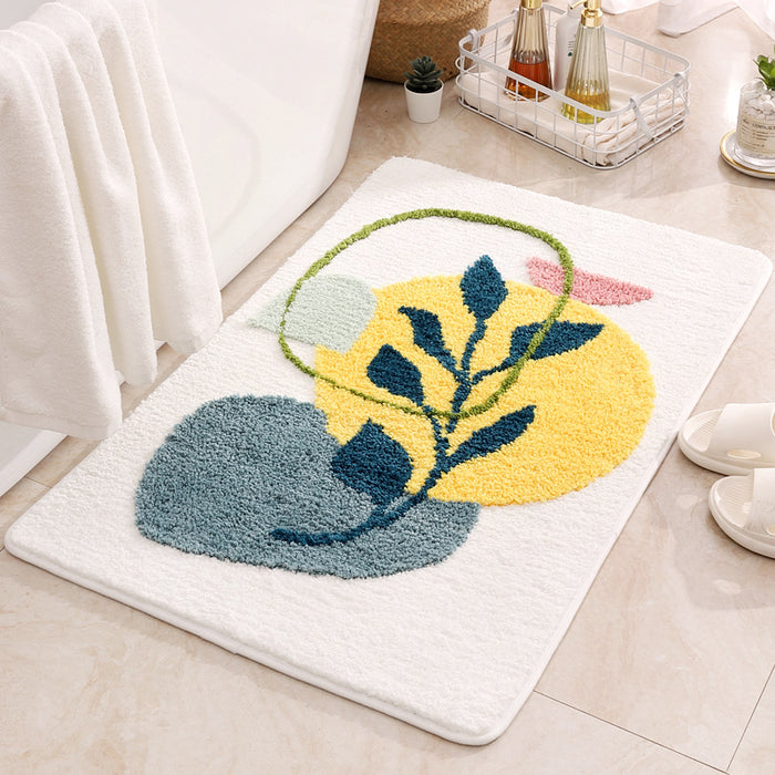 ins style flocking floor mats living room carpet door mats bathroom non-slip mats bathroom kitchen mats home