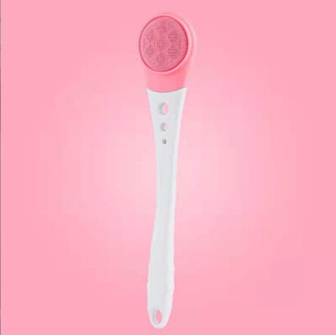 New long-handled silicone shower brush. Rub your back without asking for help. Multifunctional back-rubbing artifact. Electric shower brush.