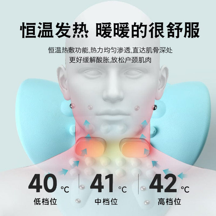 Manufacturers direct sales cervical massager adult cervical repair traction portable neck head acupoint massage pillow