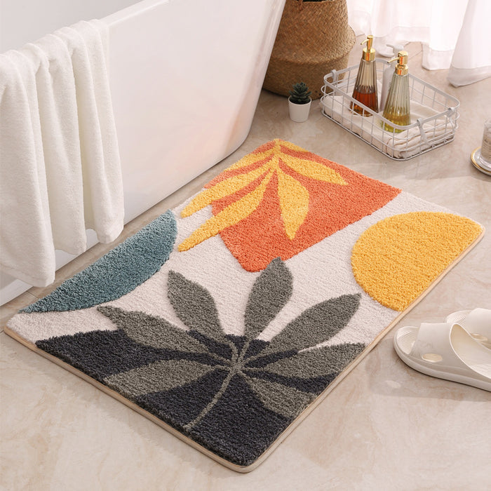 ins style flocking floor mats living room carpet door mats bathroom non-slip mats bathroom kitchen mats home