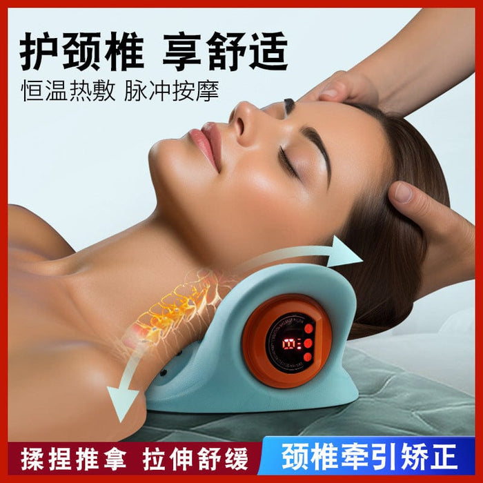 Manufacturers direct sales cervical massager adult cervical repair traction portable neck head acupoint massage pillow