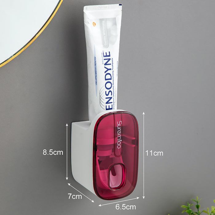 Punch-free toothpaste squeezer automatic household wall-mounted toothpaste squeezer lazy artifact bathroom rack