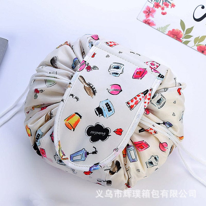 Lazy Cosmetic Bag Lazy Drawstring Cosmetic Bag Storage Bag Korean Storage Bag Portable Travel Storage Wholesale Bag