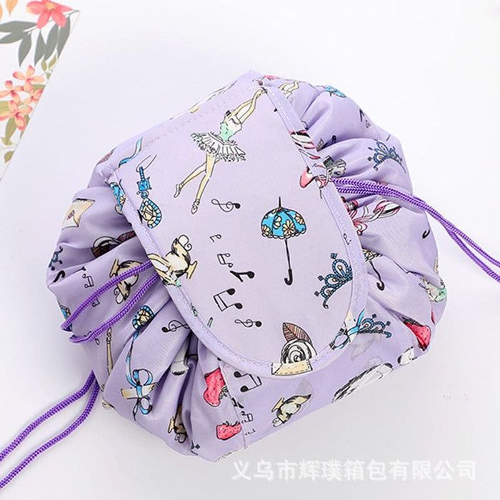 Lazy Cosmetic Bag Lazy Drawstring Cosmetic Bag Storage Bag Korean Storage Bag Portable Travel Storage Wholesale Bag