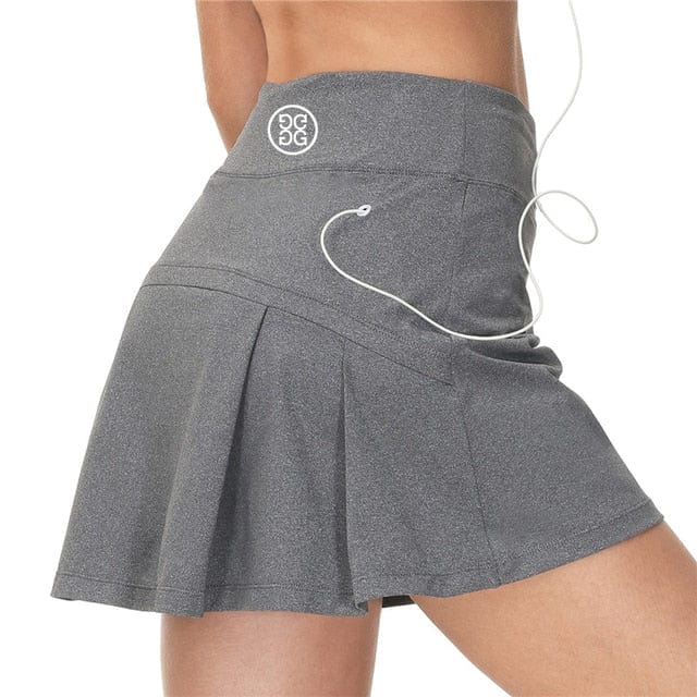 Women Sports Tennis Skirts Golf Skirt Fitness Shorts Short Quick Dry Sport Skort Pocket Yoga Shorts High Waist Athletic Running