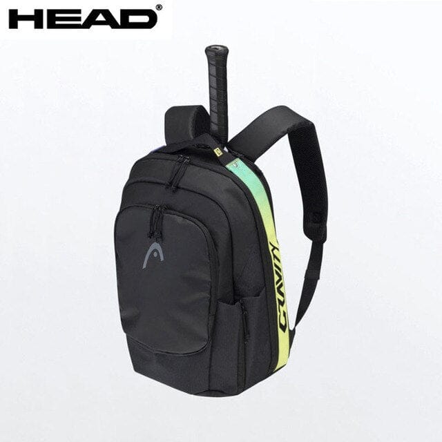 Genuine 2021 HEAD Tennis Backpack Djokovic Radical Rebe Tennis Bag Large Capacity 1-2 Tennis Rackets Storage Bag Grey Orange Bag