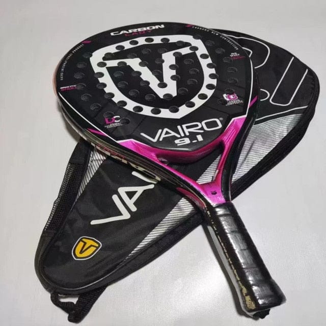 New High Quality Padel Racket  Series Palas 3 Layer Carbon Fiber Board Paddle EVA Face Tennis Beach Racquet Bag Vairo 9.1 360g