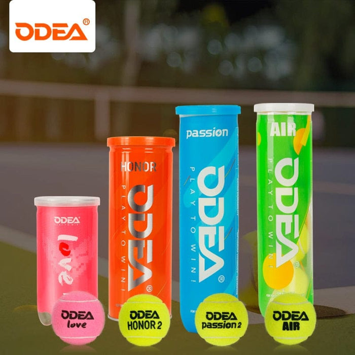 ODEA Tennis Balls 2 Cans ITF Approved Wool Felt Tenis Competition Training Pressurized Tenis Balls Passion Honor Air Love