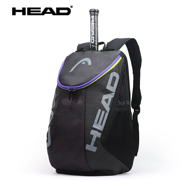 Genuine 2021 HEAD Tennis Backpack Djokovic Radical Rebe Tennis Bag Large Capacity 1-2 Tennis Rackets Storage Bag Grey Orange Bag