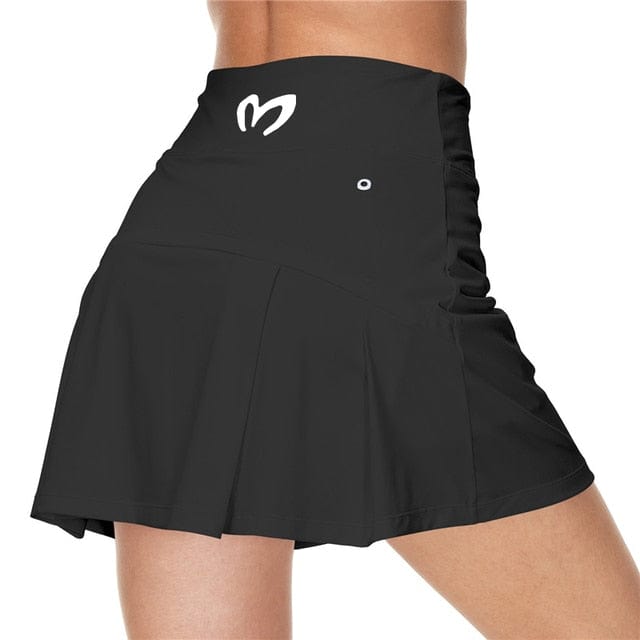 Women Sports Tennis Skirts Golf Skirt Fitness Shorts Short Quick Dry Sport Skort Pocket Yoga Shorts High Waist Athletic Running