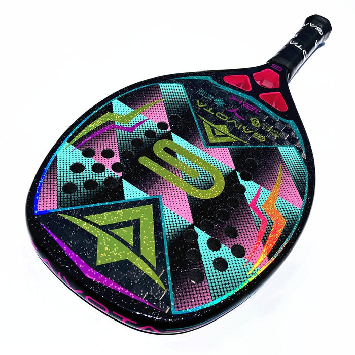 GAIVOTA  12K Carbon Fiber beach racket limited edition high-end racket with laser film 3D true color holographic technology-1pcs