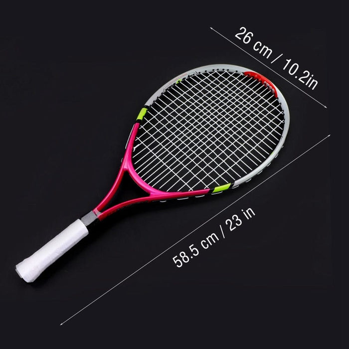 Durable Single Tennis Racket Children&#39;s Training and Practice Racket Special Aluminum Alloy Tennis Racket for Teenagers